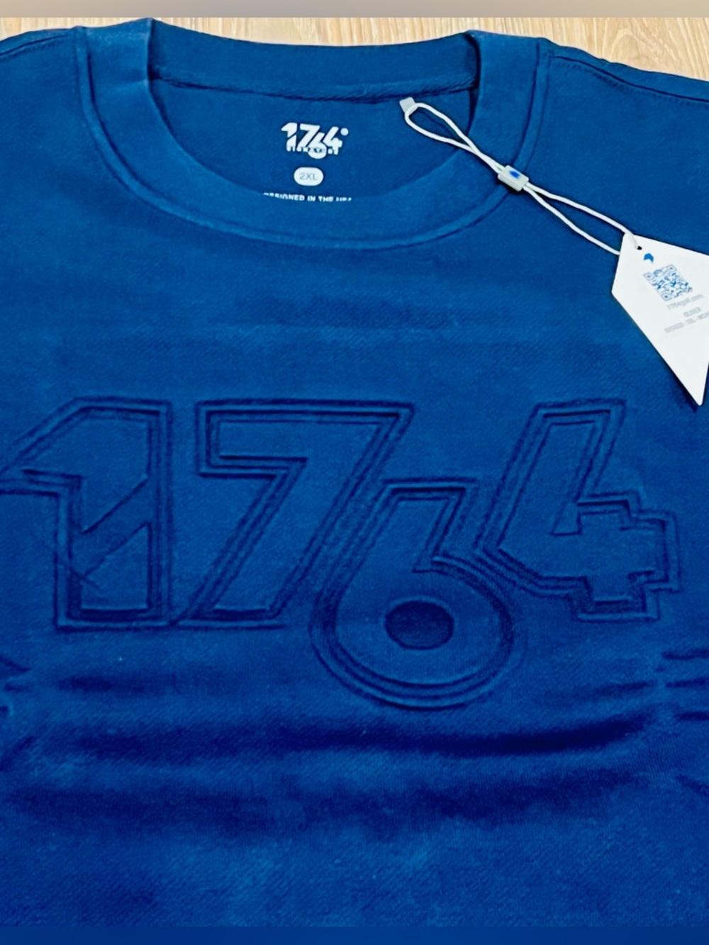 1764 Golf Men’s XXL Embossed Logo Sweatshirt in Deep Blue